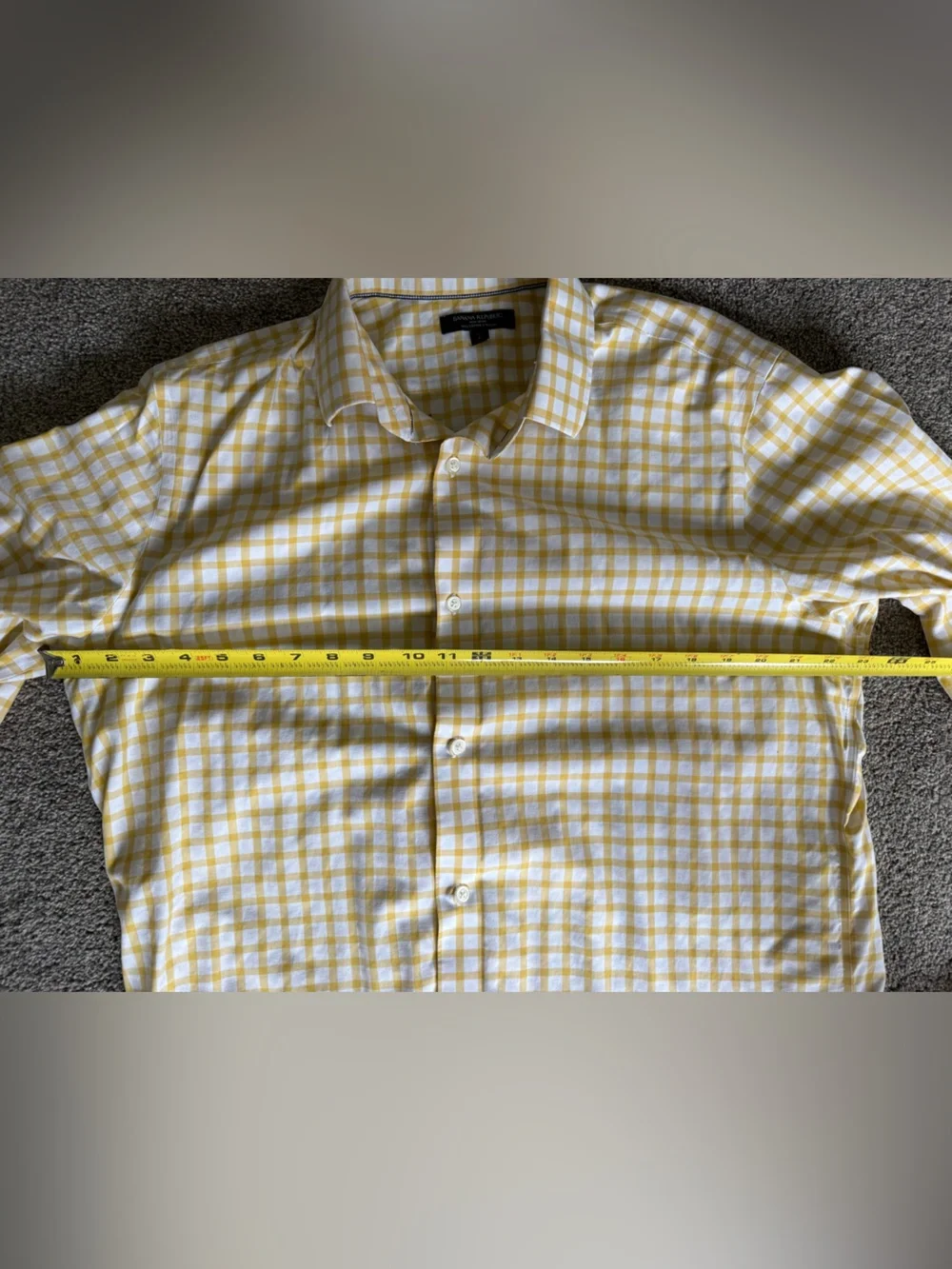 Banana Republic Men’s Button Down Collared Dress Shirt Camden Fit Large Tall